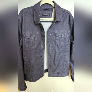 John Varvatos denim trucker jacket Sz L